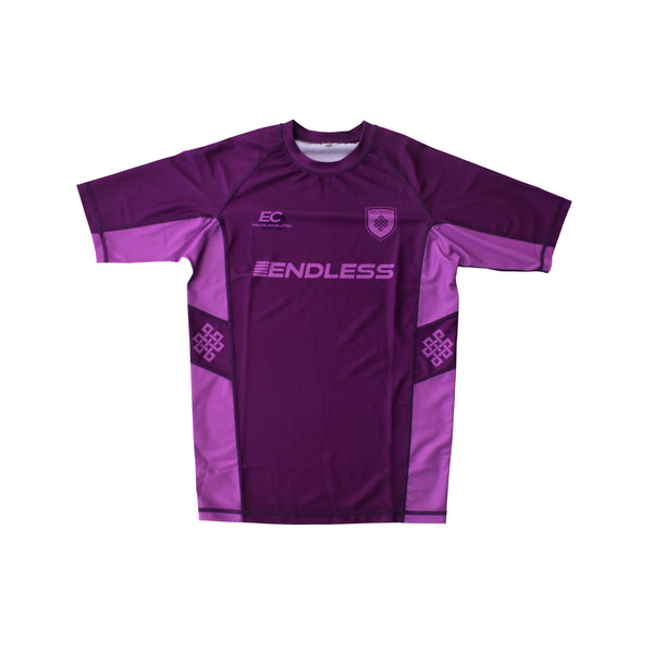 Ranked League Rashguard - Purple - Short Sleeve